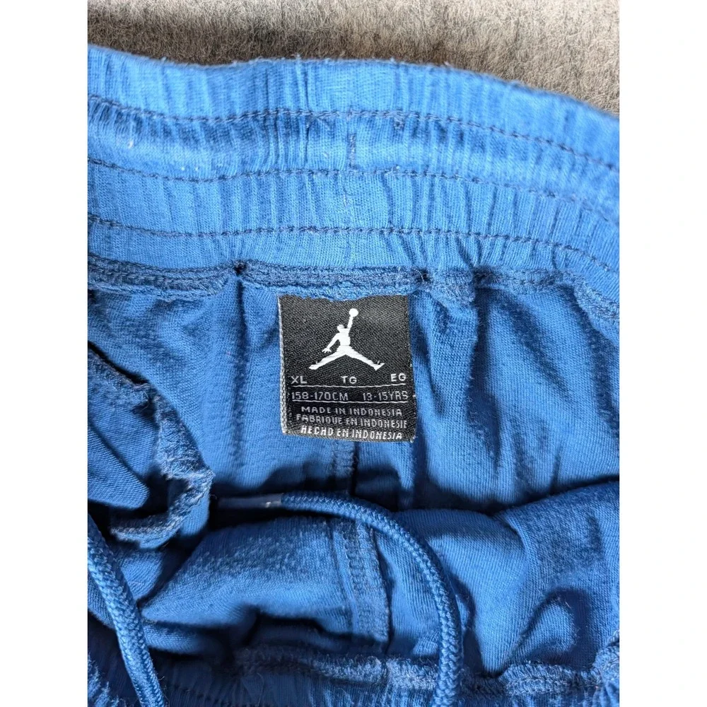 Jordan Boys Royal‎ Blue Mesh Athletic Jogger Pants Jumpman Basketball XL 13-15Y